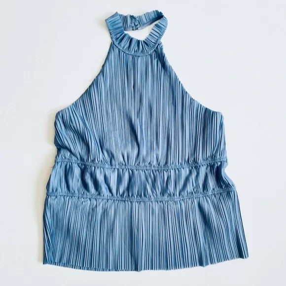 Anthropologie Pleated Halter Top Size L - Picture 5 of 7